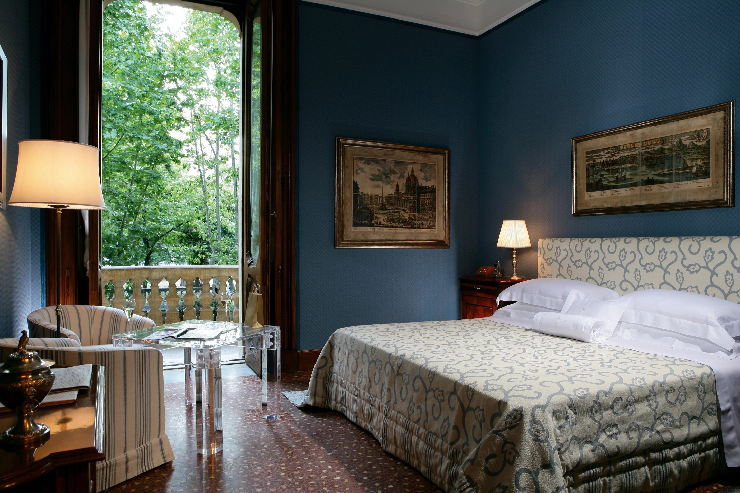 Luxury hotel Villa Spalletti Trivelli 5 étoiles Rome Italie chambre